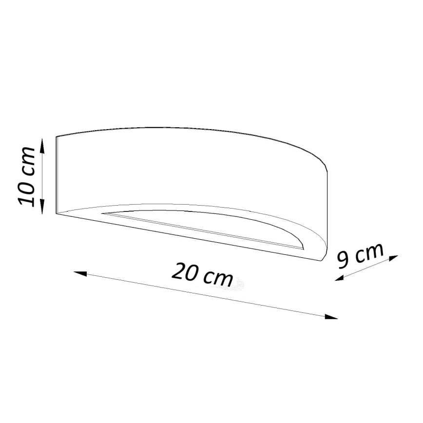 Aplică ATENA 1xE27/15W/230V alb