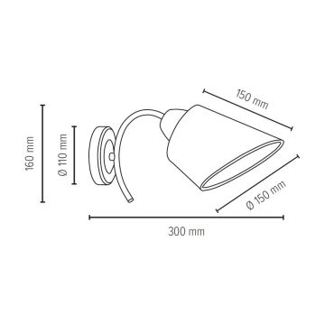 Aplică METTE 1xE27/40W/230V – certificat FSC