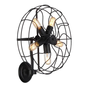 Azzardo AZ1349 - Aplică perete FAN 5xE27/60W/230V