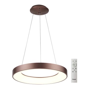 Azzardo AZ5007 - Lustră LED dimabilă pe cablu SANTANA LED/50W/230V maro + control la distanță