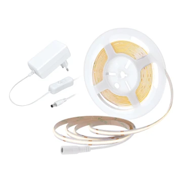 Bandă LED/8W/m/230V 3000K 5m