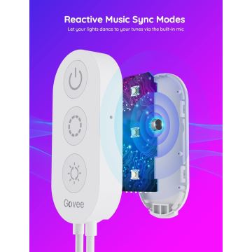 Bandă LED Govee Wi-Fi RGBIC Smart PRO 3m – extra durabilă