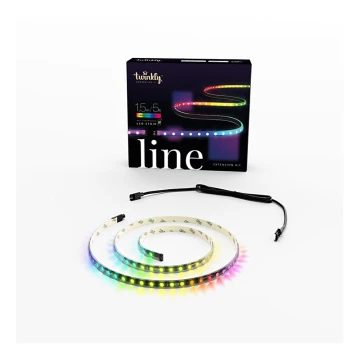 Bandă LED RGB de extensie LINE 100xLED 1,5m Wi-Fi Twinkly TWL100ADP-B