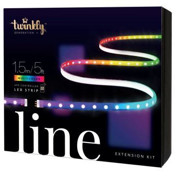 Bandă LED RGB de extensie LINE 100xLED 1,5m Wi-Fi Twinkly TWL100ADP-W