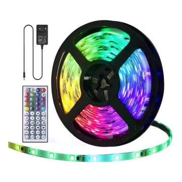 Bandă LED RGB de exterior dimabilă 5m LED/24W/12/230V IP65 Aigostar