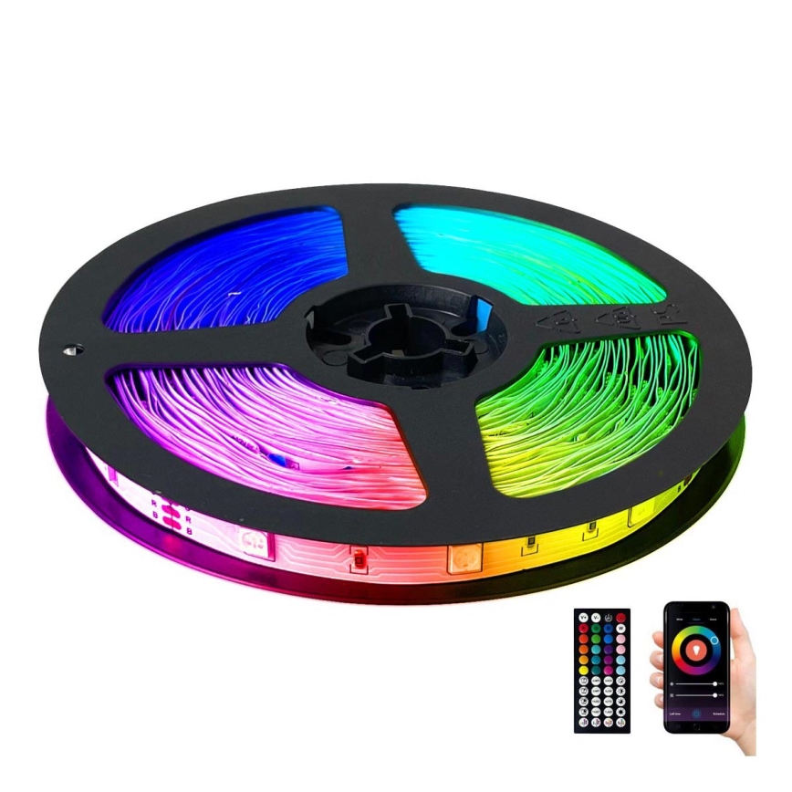 Bandă LED RGB dimabilă LED/12,5W/230V 5 m + telecomandă