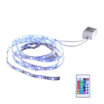 Bandă LED RGB dimabilă TEANIA 3m 16,2W/12/230V Leuchten Direkt 81209-70 + telecomandă