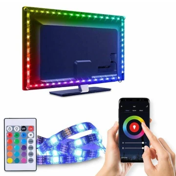 Bandă LED RGB pentru TV LED/6W/5V Wi-Fi Tuya + telecomandă