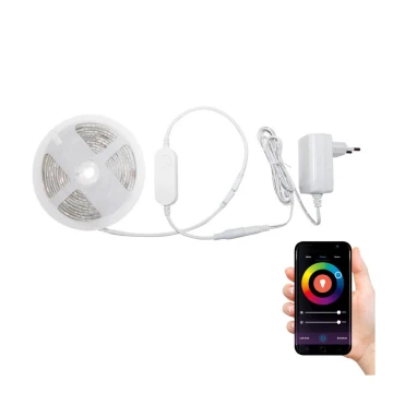 Bandă LED RGBW dimabilă pentru baie LED/7,5W/12V IP65 3m Wi-Fi Tuya