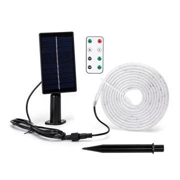 Bandă LED solară dimabilă Aigostar LED/1,6W/3,2V 3 m 2700K IP65 + telecomandă