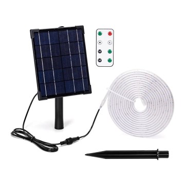 Bandă LED solară dimabilă Aigostar LED/5W/3,2V 5 m 2700K IP65 + telecomandă