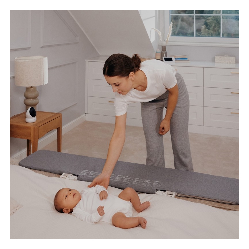 Barieră de siguranță pentru pat Lionelo LORA XL gri închis