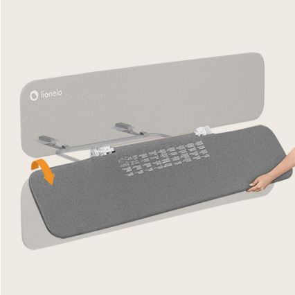 Barieră de siguranță pentru pat Lionelo LORA XL gri închis