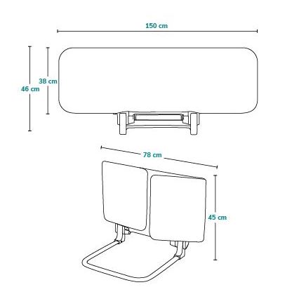 Barieră de siguranță pentru pat Lionelo LORA XL gri închis