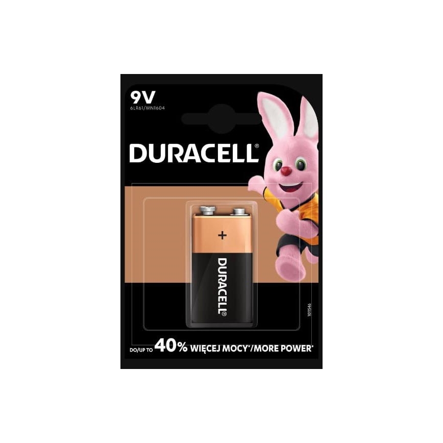 Baterie alcalină 1 buc. Duracell Basic 9V 550 mAh