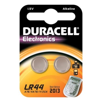 Baterie alcalină 2 buc. Duracell LR44/A76 1,5V 150 mAh