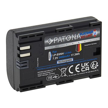 Baterie Canon LP-E6NH 2400mAh Li-Ion Platinum USB-C PATONA