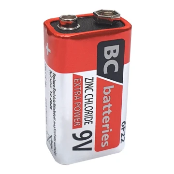 Baterie cu clorură de zinc 6F22 EXTRA POWER 9V