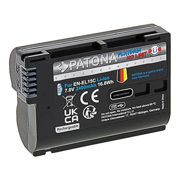 Baterie PATONA Nikon EN-EL15C 2400mAh Li-Ion Platinum USB-C