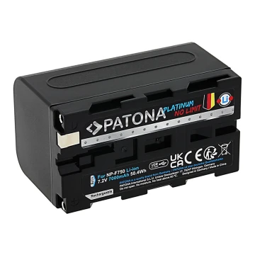 Baterie Sony NP-F750/F770/F950 7000mAh Li-Ion Platinum încărcare USB-C PATONA