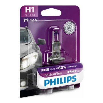 Bec auto Philips VISION PLUS 12258VPB1 H1 P14,5s/55W/12V