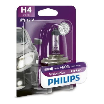 Bec auto Philips VISION PLUS 12342VPB1 H4 P43t-38/55W/12V