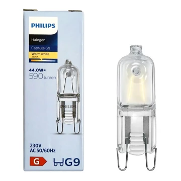 Bec cu halogen Philips G9/44W/230V