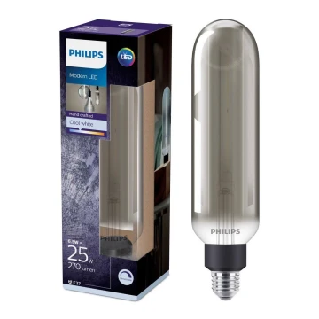 Bec dimmabil LED SMOKY VINTAGE Philips T65 E27/6,5W/230V 4000K