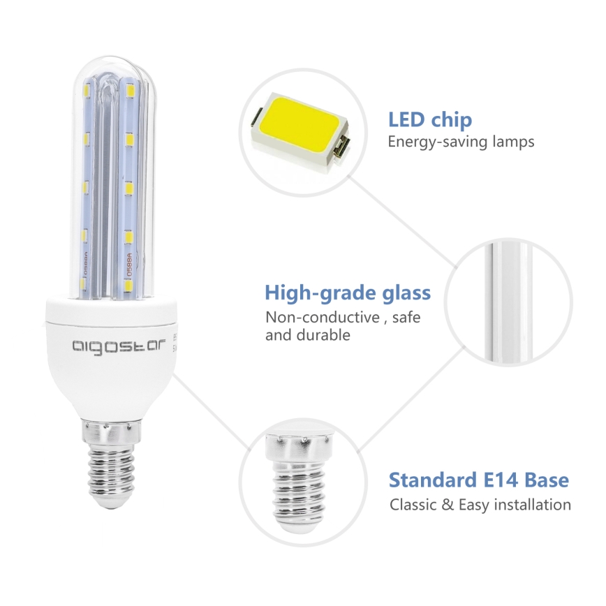 Bec LED Aigostar E14/6W/230V 6500K