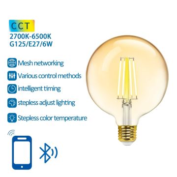 Bec LED Aigostar FILAMENT G125 E27/6W/230V 2700-6500K