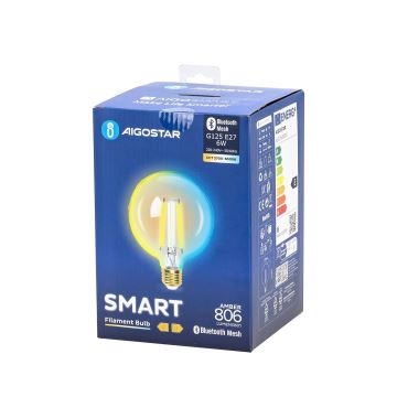 Bec LED Aigostar FILAMENT G125 E27/6W/230V 2700-6500K