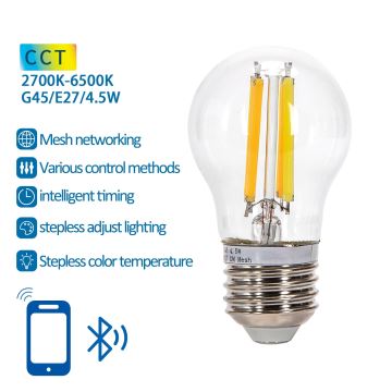 Bec LED Aigostar FILAMENT G45 E27/4,5W/230V 2700-6500K