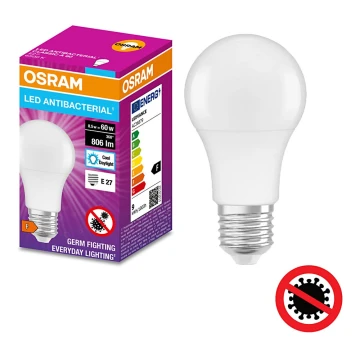 Bec LED antibacterian A60 E27/8,5W/230V 6500K Osram