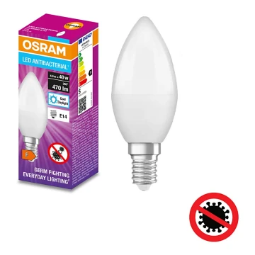 Bec LED antibacterian B40 E14/4,9W/230V 6500K Osram