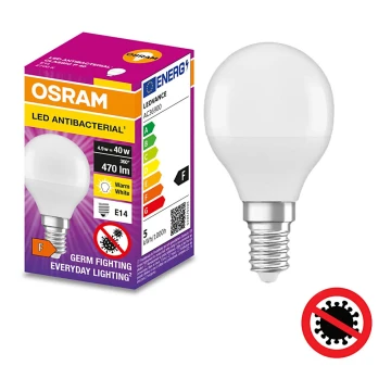 Bec LED antibacterian P40 E14/4,9W/230V 2700K Osram