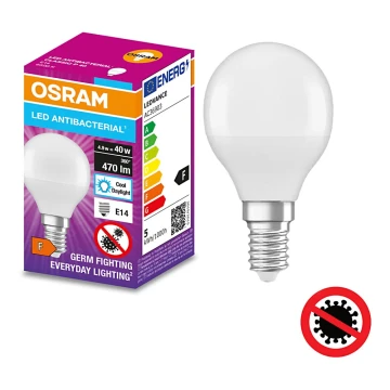 Bec LED antibacterian P40 E14/4,9W/230V 6500K Osram