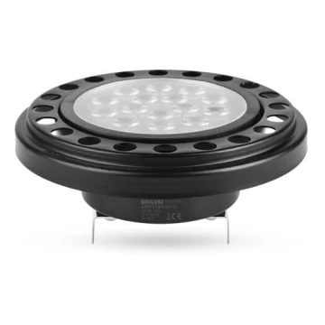 Bec LED AR111 G53/12W/12V 3000K negru 30°