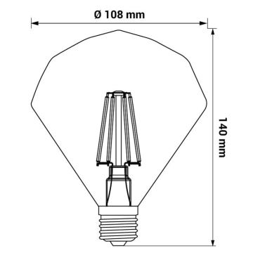 Bec LED CRYSTAL E27/4W/230V 2200K