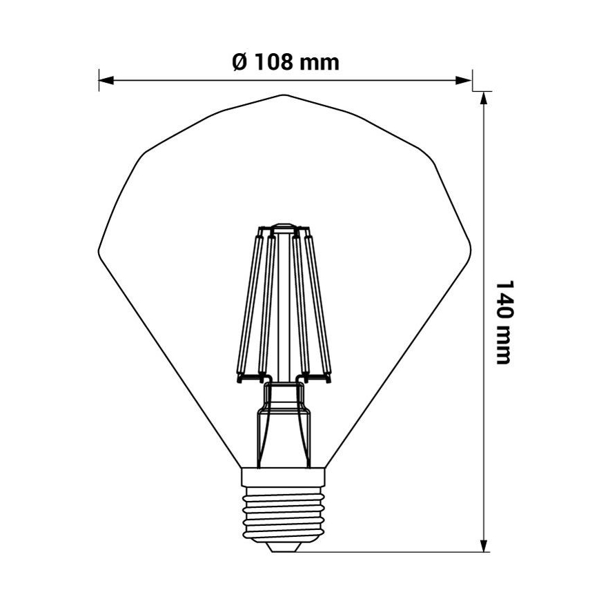 Bec LED CRYSTAL E27/4W/230V 2200K