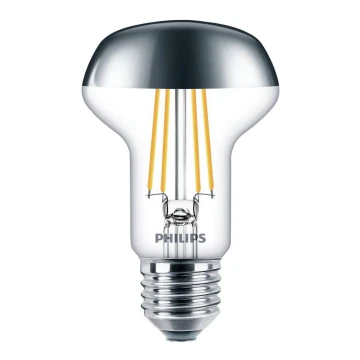 Bec LED cu cap sferic oglindit Philips DECO E27/4W/230V 2700K