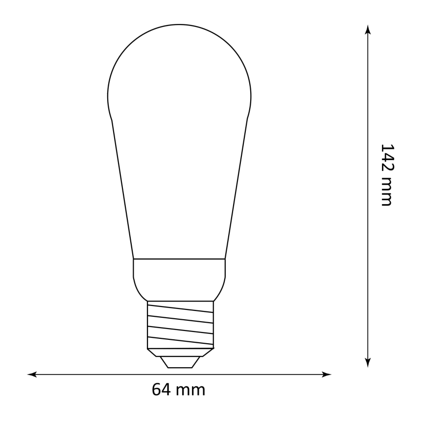 Bec LED DECO VINTAGE ST64 E27/3,5W/230V 1800K