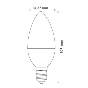 Bec LED dimabil Globo E14/5W/230V 3000K