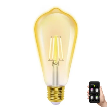 Bec LED dimabil FILAMENT ST64 E27/6W/230V 2700-6500K Wi-Fi Aigostar