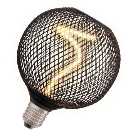 Bec LED dimabil Osram DECOR FILAMENT G125 E27/3,5W/230V 1800K negru