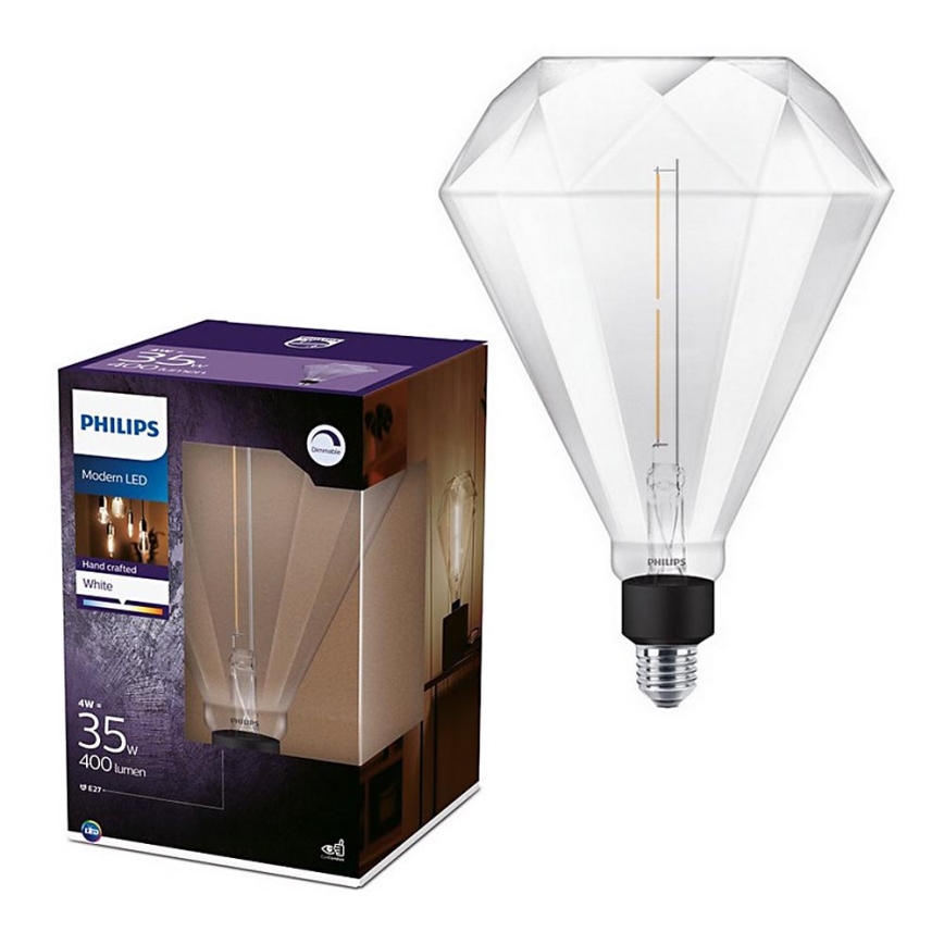 Bec LED dimabil Philips E27/4W/230V 3000K