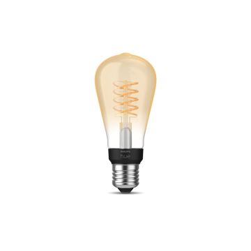 Bec LED dimabil Philips Hue WHITE FILAMENT ST64 E27/7W/230V 2100K