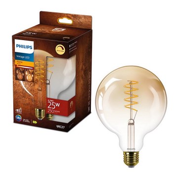 Bec LED dimabil VINTAGE Philips G120 E27/4,5W/230V 1800K