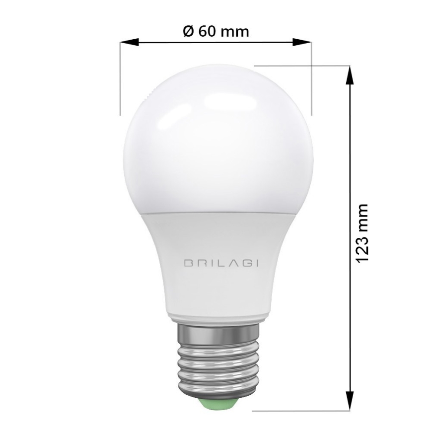 Bec LED ECOLINE A60 E27/15W/230V 6500K Brilagi