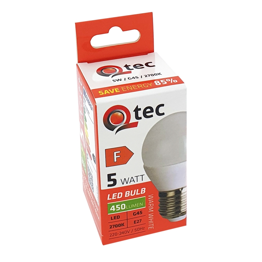 Bec LED G45 E27/5W/230V 2700K