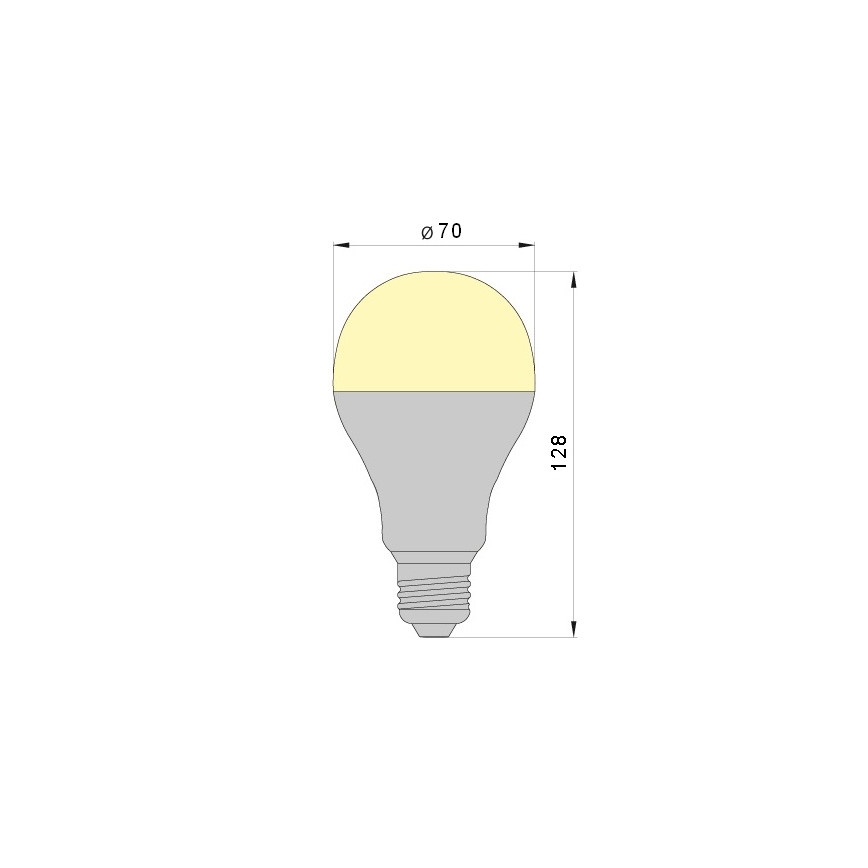 Bec LED LEDSTAR A70 E27/18W/230V 3000K